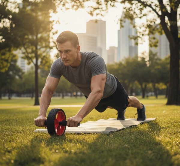 Ab exercises: abwheel workout advanced